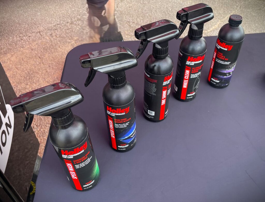 Holley cleaning products on display